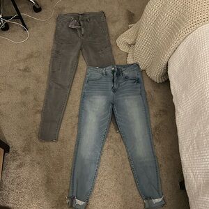2 pairs of American Eagle 360 Next Level Stretch Skinny Jeans
